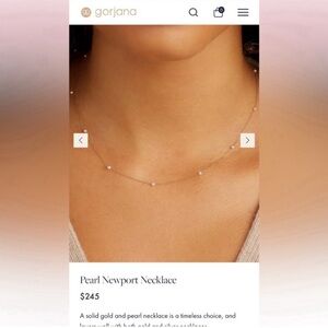 Gorjana Newport necklace 14k solid gold